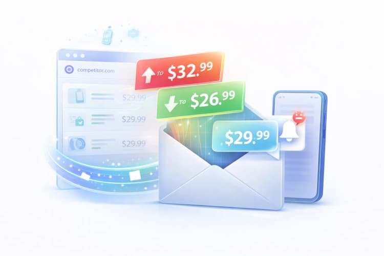 Alertas de cambios de precio de competidores